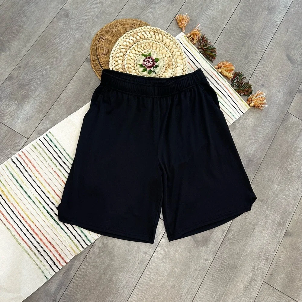 Kids Black Casual Shorts